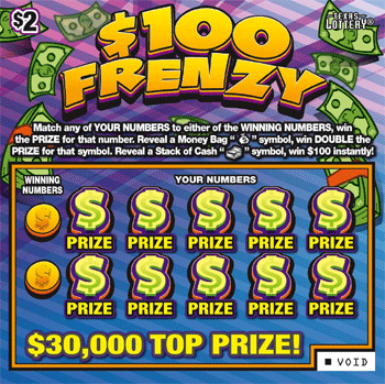 $100 Frenzy front