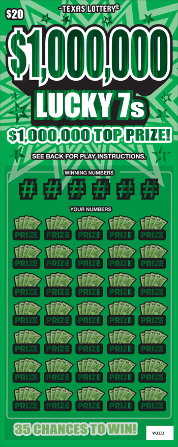 $1,000,000 Lucky 7s front