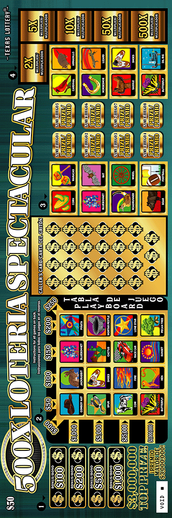 500X Loteria Spectacular