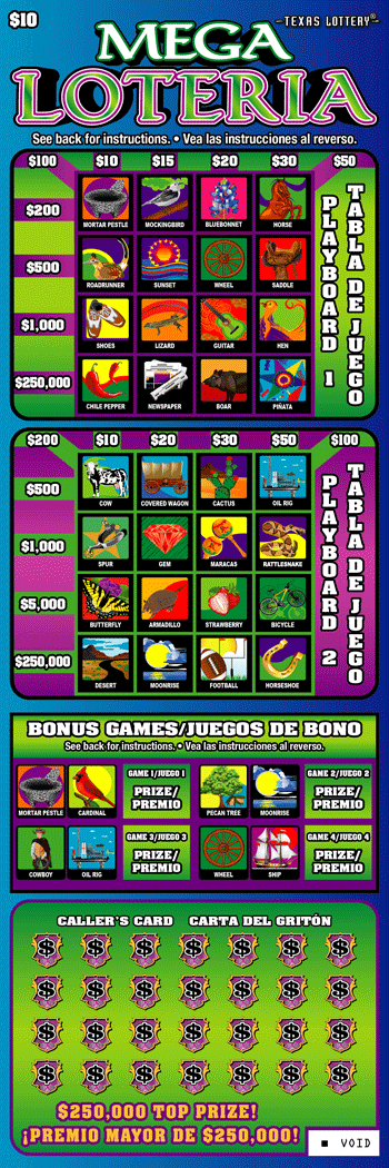 Mega Loteria front