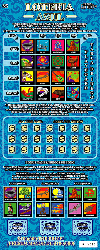 Loteria Azul front