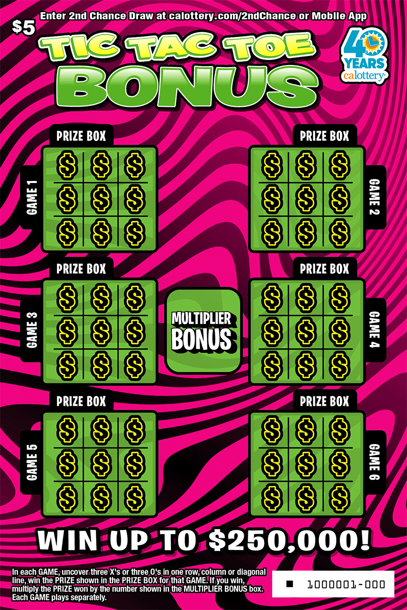 Tic Tac Toe Bonus front