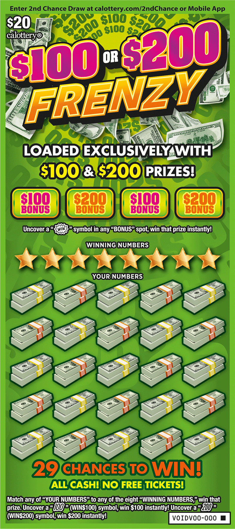 $100 or $200 Frenzy