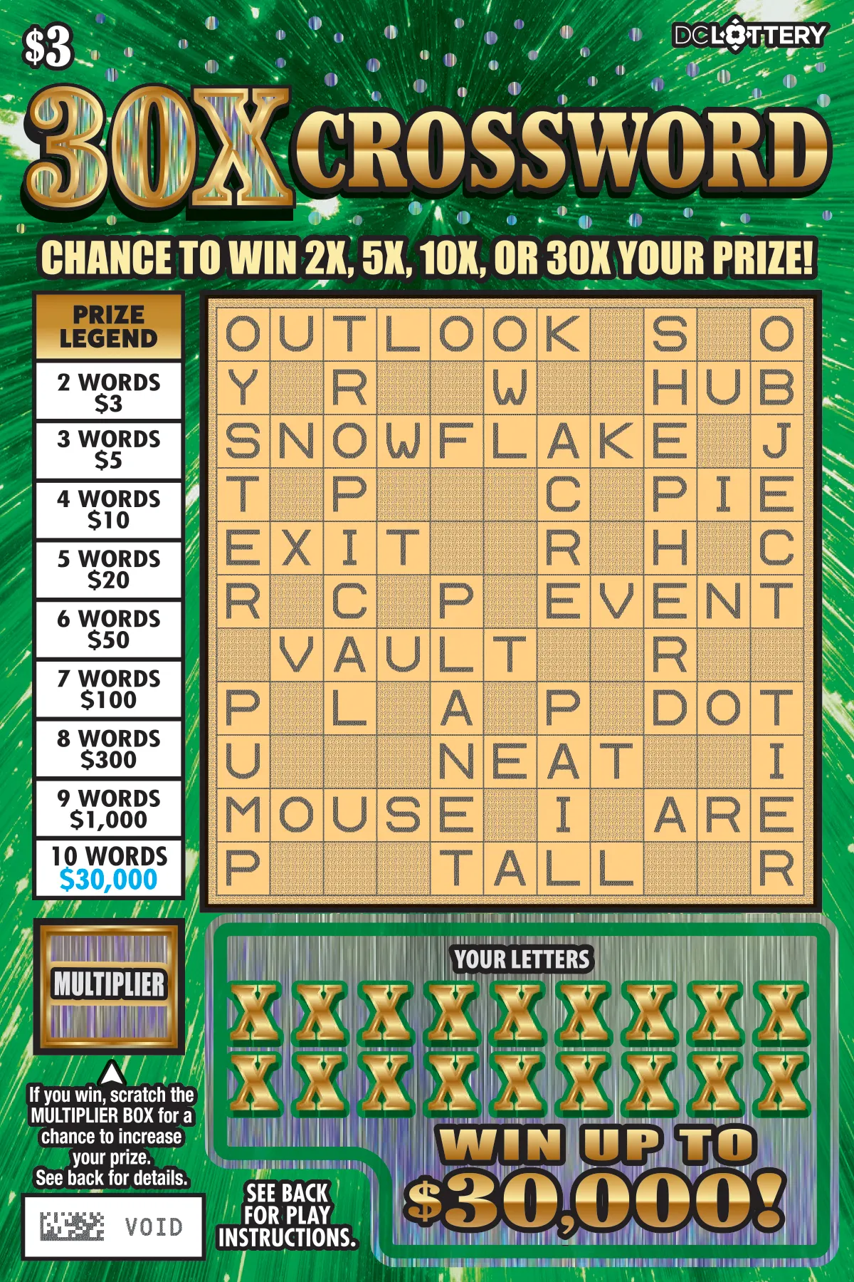 30X Crossword