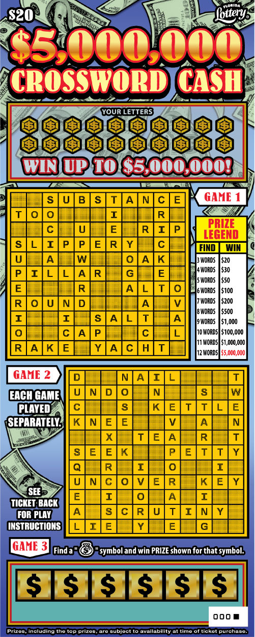$5M CROSSWORD CASH
