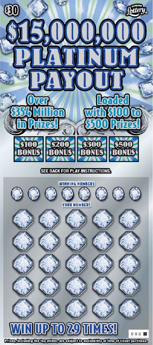 $15,000,000 PLATINUM PAYOUT