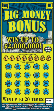 BIG MONEY BONUS front