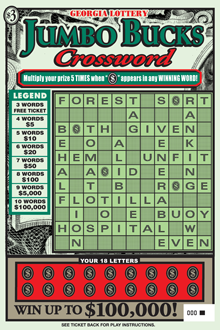 JUMBO BUCKS Crossword