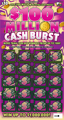 $100 MILLION CASH BURST front
