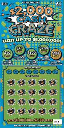 $2,000 CASH CRAZE
