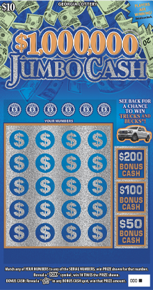 $1,000,000 JUMBO CASH front