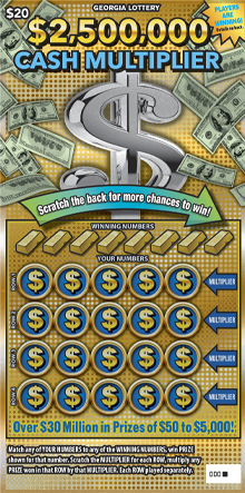 $2,500,000 CASH MULTIPLIER