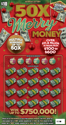 50X Merry MONEY front