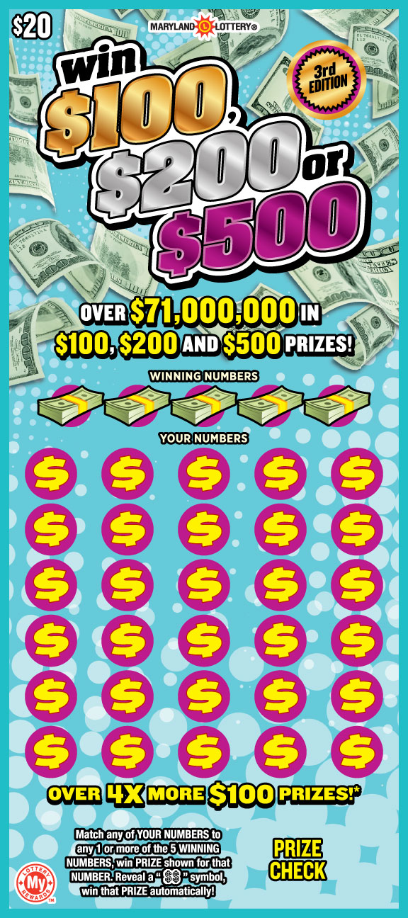 Win $100, $200 or $500