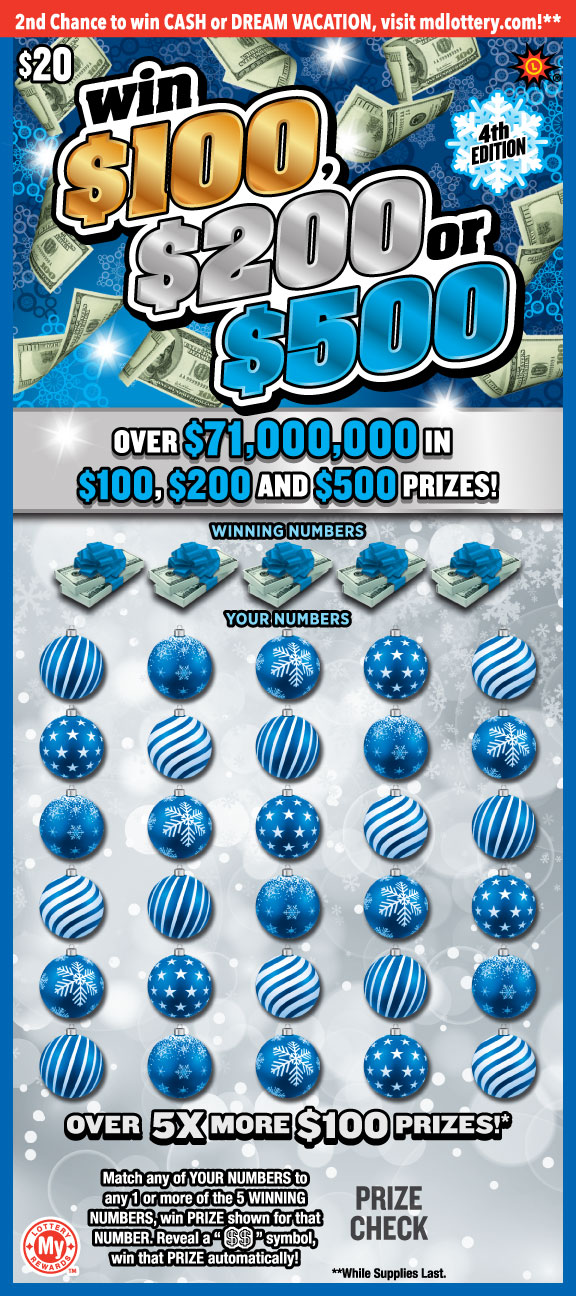 Win $100, $200 or $500
