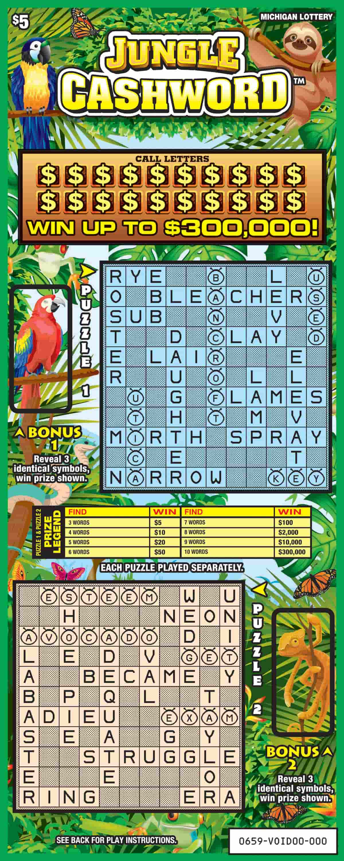 Jungle Cashword