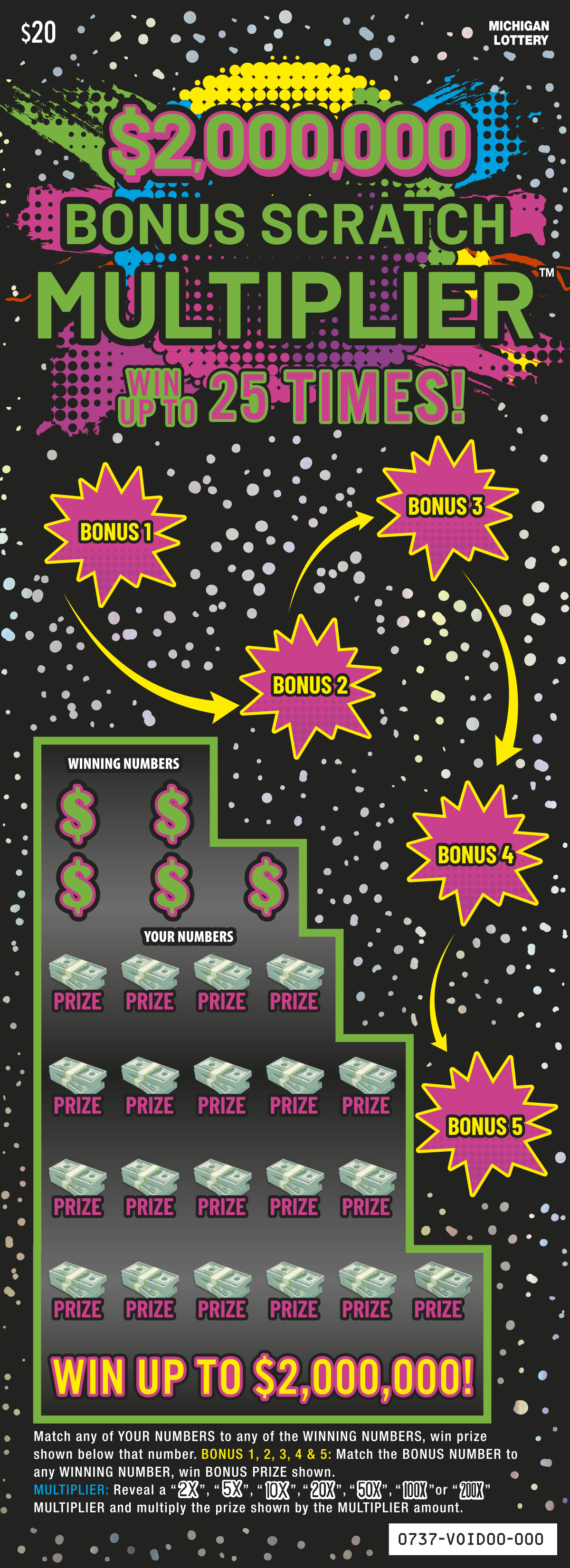 $2,000,000 Bonus Scratch Multiplier
