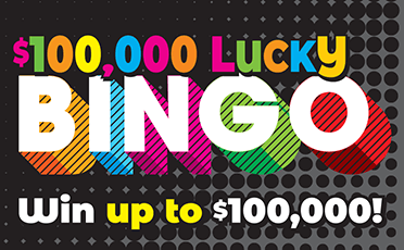 $100,000 Lucky Bingo front