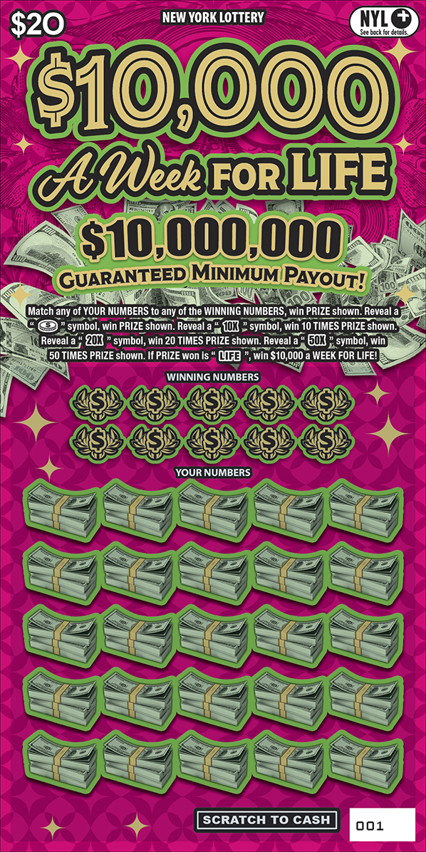 $10,000 A WEEK FOR LIFE