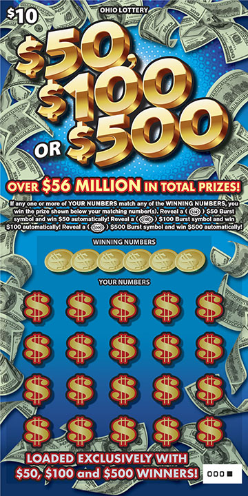 $50, $100 or $500