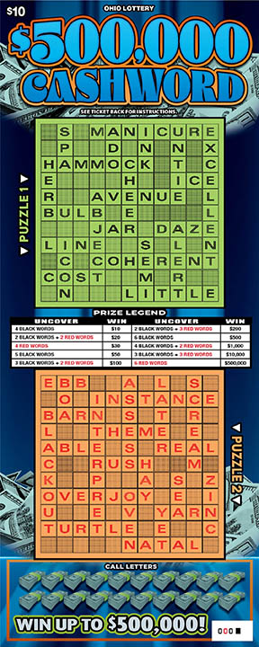 $500,000 Cashword